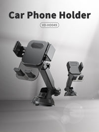 Universal retractable foldable Phone holder 360 degrees rotation car holder Universal Smartphone Holder for center console  SKU:HLD-VD049BK