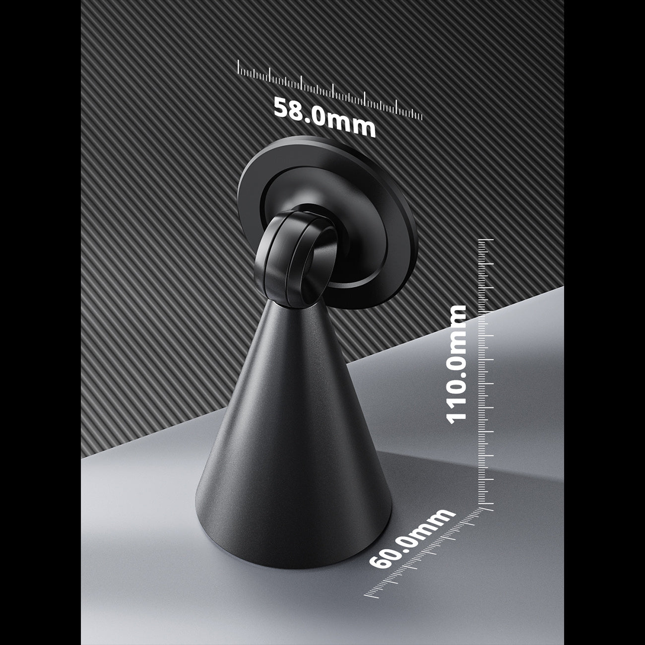 Universal high quality premium Strong magnetic holder 360 degree rotation stable anti-shake drop resistant holder SKU:HLD-VD056BK