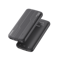 Universal 10000mAh Power Bank Fast Charging Type-C Dual USB Ports Portable Charger in black SKU: PB-VD036BK