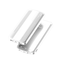 Universal 10000mAh Power Bank Fast Charging Type-C Dual USB Ports Portable Charger inwhite SKU: PB-VD036WH