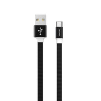 High Speed USB  To Type-C Steel Data Cable in Black SKU#M2RFA-MTU1-TYPECBK