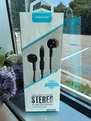 M2RFA-HSH118BK High Quality Sound Universal In-ear Earphones In Black