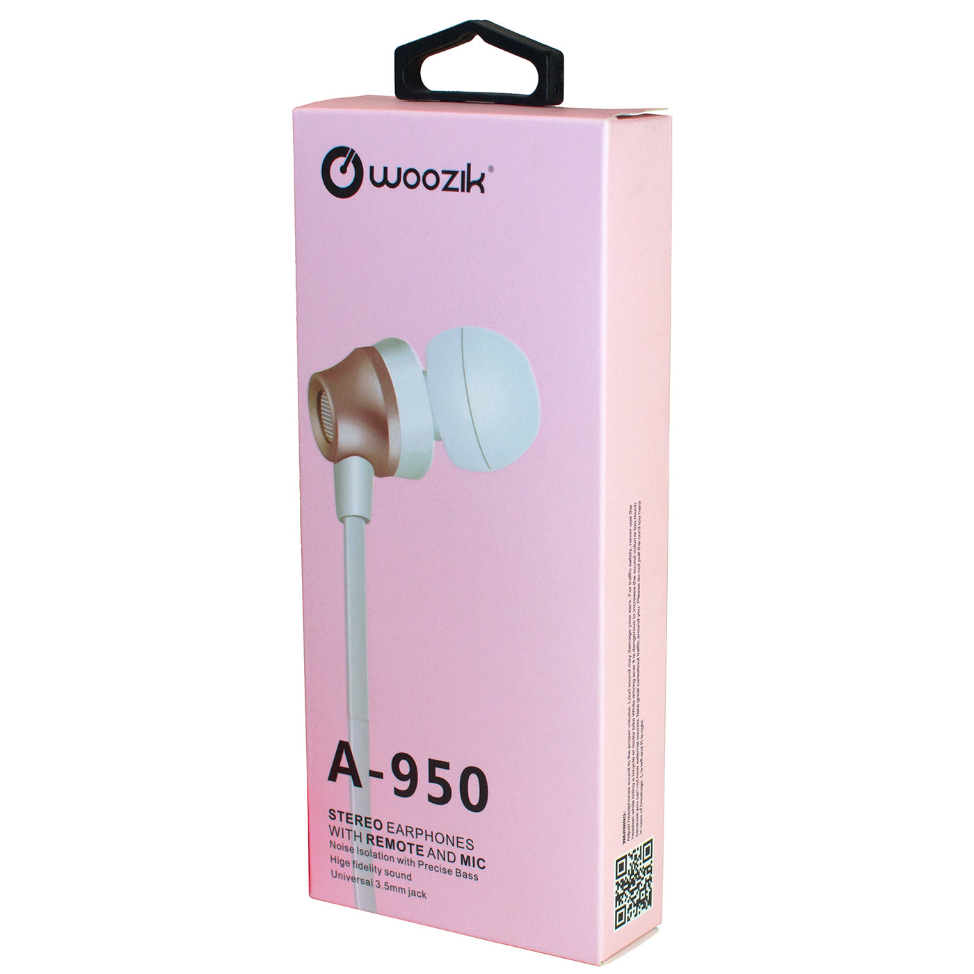 Stereo Earphones With Remote and Mic In Rose Gold M2RWK-A950RG