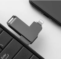 MS-8PINMI16GSL 16GB CELL PHONE USB FLASH DRIVE IN SILVER SKU:MS-8PINMI16GSL