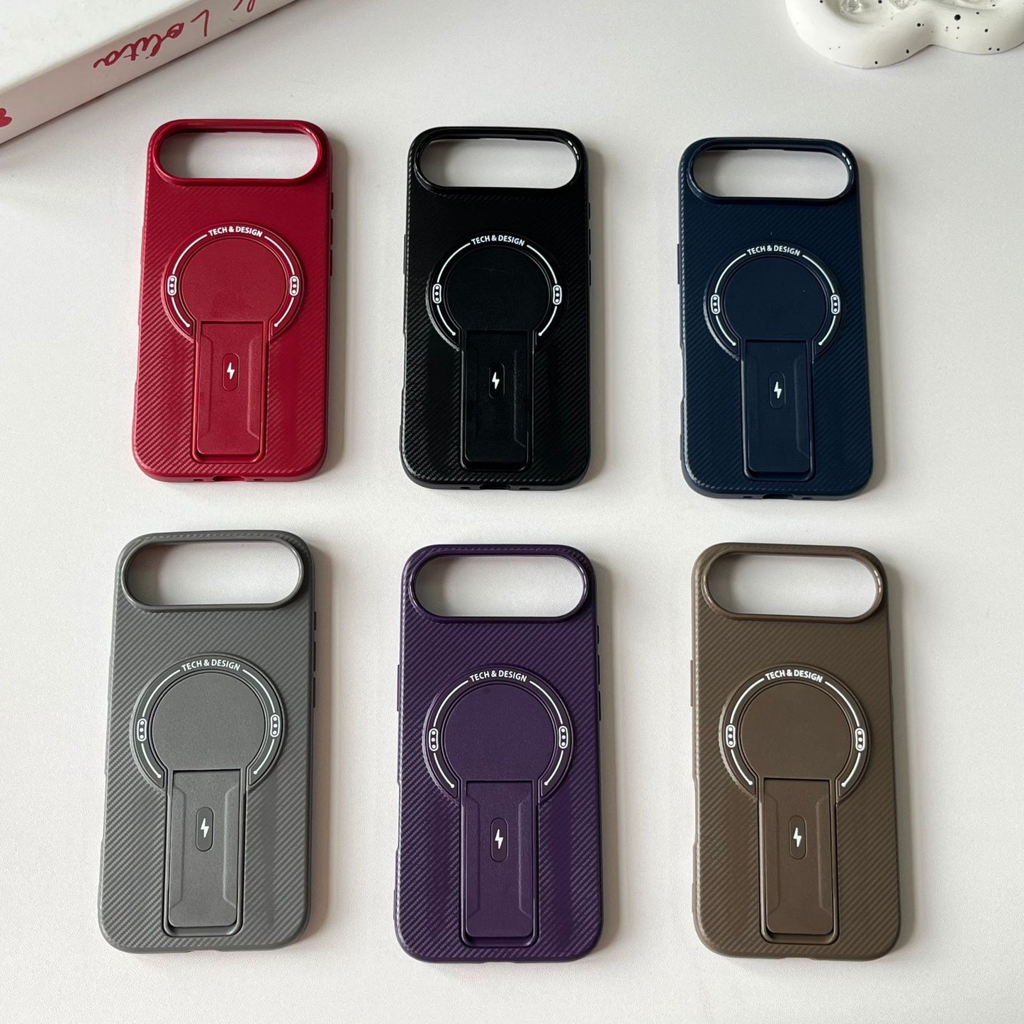 TPU PC kickstand Magnetic Phone Case