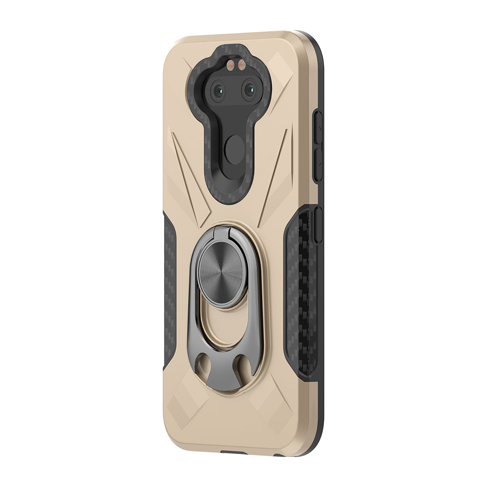 Phone Case with Ring Holder LG ARISTO 5 In Gold