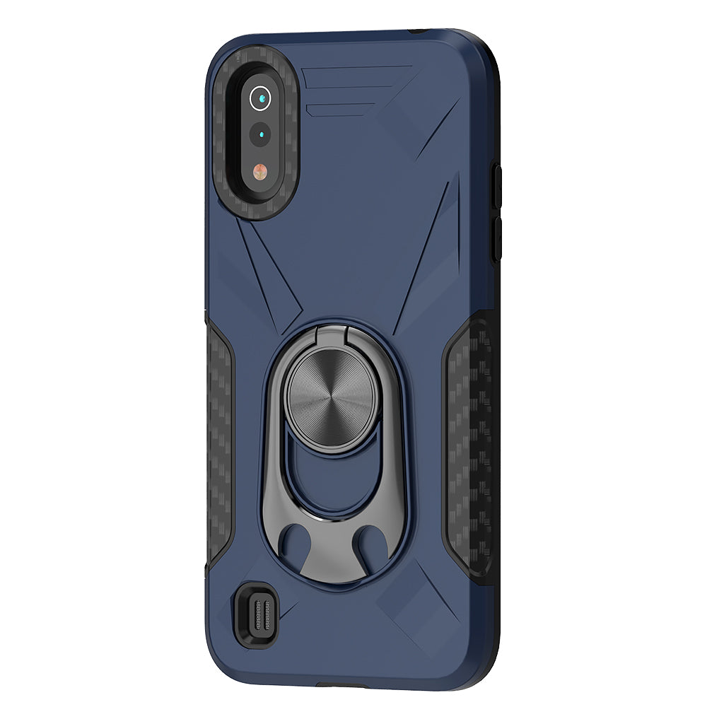 Phone Case with Ring Holder SAMSUNG GALAXY A01 In Blue