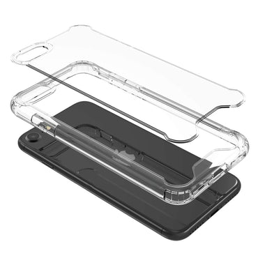 Reiko High Quality 2X Clean PC and TPU Bumper Case In Clear For Iphone SE2/Iphone 8/Iphone 7