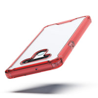 LG K51 High quality TPU Bumper and Clarity PC Case In Red