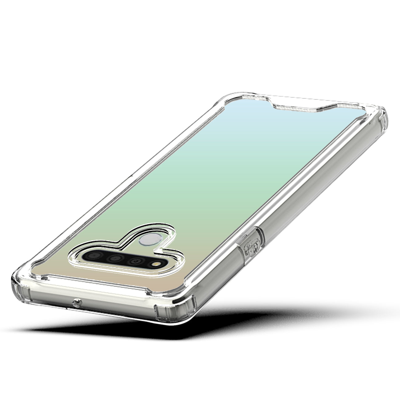 LG STYLO 6 High quality TPU Bumper and Clarity PC Case In Clear