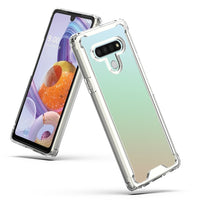 LG STYLO 6 High quality TPU Bumper and Clarity PC Case In Clear