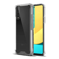 Reiko High Quality 2X Clean PC and TPU Bumper Case In Clear For LG Stylo 7 4G