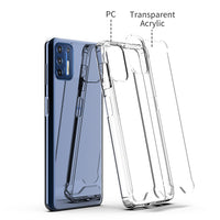 Moto G9 Plus High quality TPU Bumper and Clarity PC Case In Clear