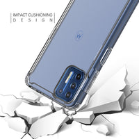 Moto G9 Plus High quality TPU Bumper and Clarity PC Case In Clear