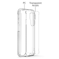 Reiko High Quality 2X Clean PC and TPU Bumper Case In Clear For Moto G Play 2021