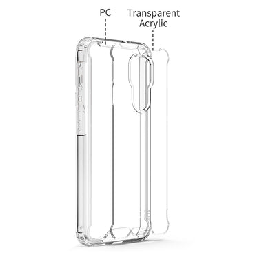 Reiko High Quality 2X Clean PC and TPU Bumper Case In Clear For Moto G Play 2021