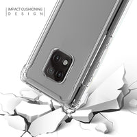 Reiko High Quality 2X Clean PC and TPU Bumper Case In Clear For Moto G Power 2021