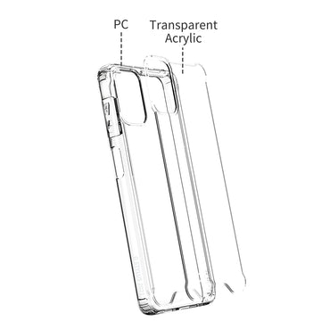 Reiko High Quality 2X Clean PC and TPU Bumper Case In Clear For Samsung Z Fold 5