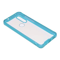 Reiko MOTOROLA G8 High quality Tpu Bumper and Clarity PC Case In Blue