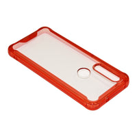 Reiko MOTOROLA G8 High quality Tpu Bumper and Clarity PC Case In Red