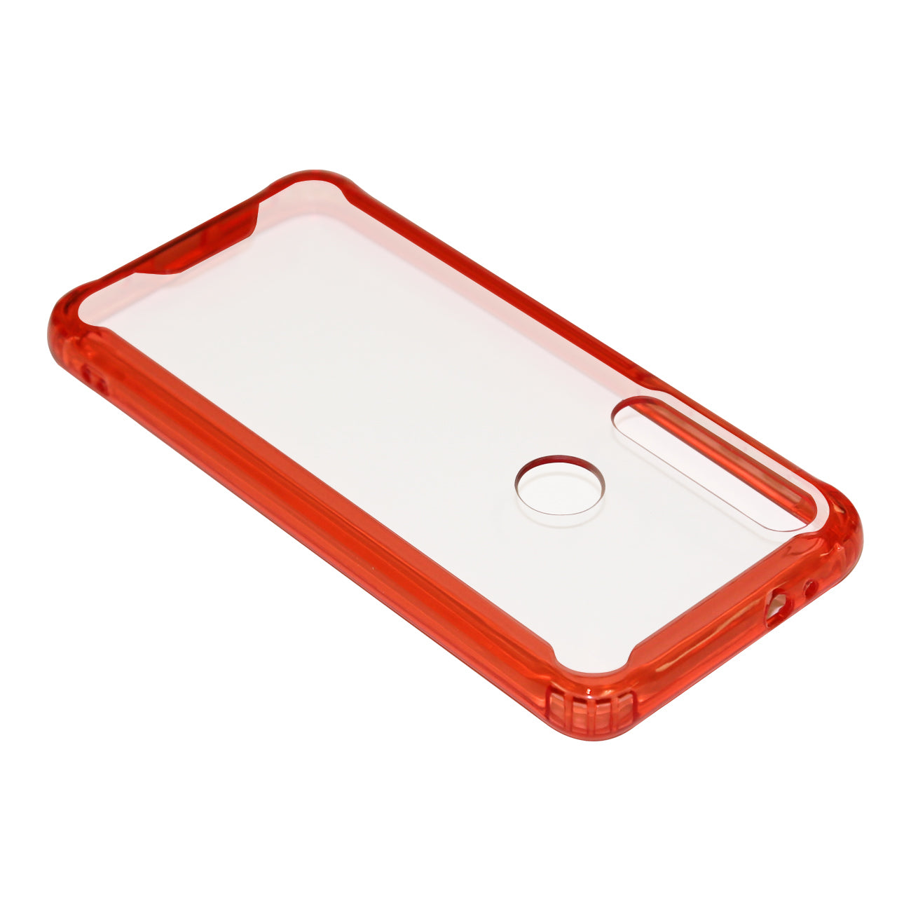 Reiko MOTOROLA G8 PLAY High quality Tpu Bumper and Clarity PC Case In Red