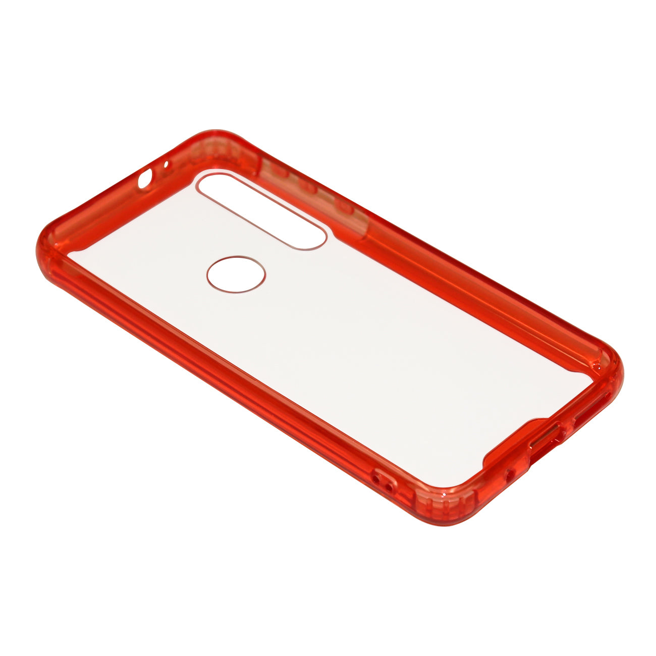 Reiko MOTOROLA G8 PLAY High quality Tpu Bumper and Clarity PC Case In Red