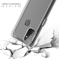 Reiko High Quality 2X Clean PC and TPU Bumper Case In Clear For ONEPLUS NORD N100