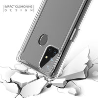 Reiko High Quality 2X Clean PC and TPU Bumper Case In Clear For ONEPLUS NORD N10 5G