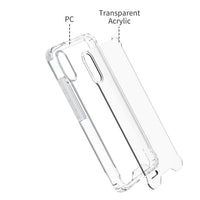 Reiko High Quality 2X Clean PC and TPU Bumper Case In Clear For  Samsung Galaxy A20 /M02