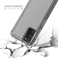 Reiko High Quality 2X Clean PC and TPU Bumper Case In Clear For  Samsung Galaxy A02S