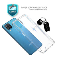 Reiko High Quality 2X Clean PC and TPU Bumper Case In Clear For  Samsung Galaxy A12 5G