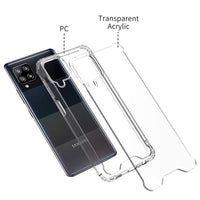 Reiko High Quality 2X Clean PC and TPU Bumper Case In Clear For  Samsung Galaxy A42 5G