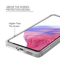 Reiko High Quality 2X Clean PC and TPU Bumper Case In Clear For Samsung Galaxy A53 5G