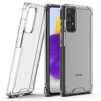 Reiko High Quality 2X Clean PC and TPU Bumper Case In Clear For  Samsung Galaxy A72 5G