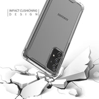 Reiko High Quality 2X Clean PC and TPU Bumper Case In Clear For  Samsung Galaxy A72 5G