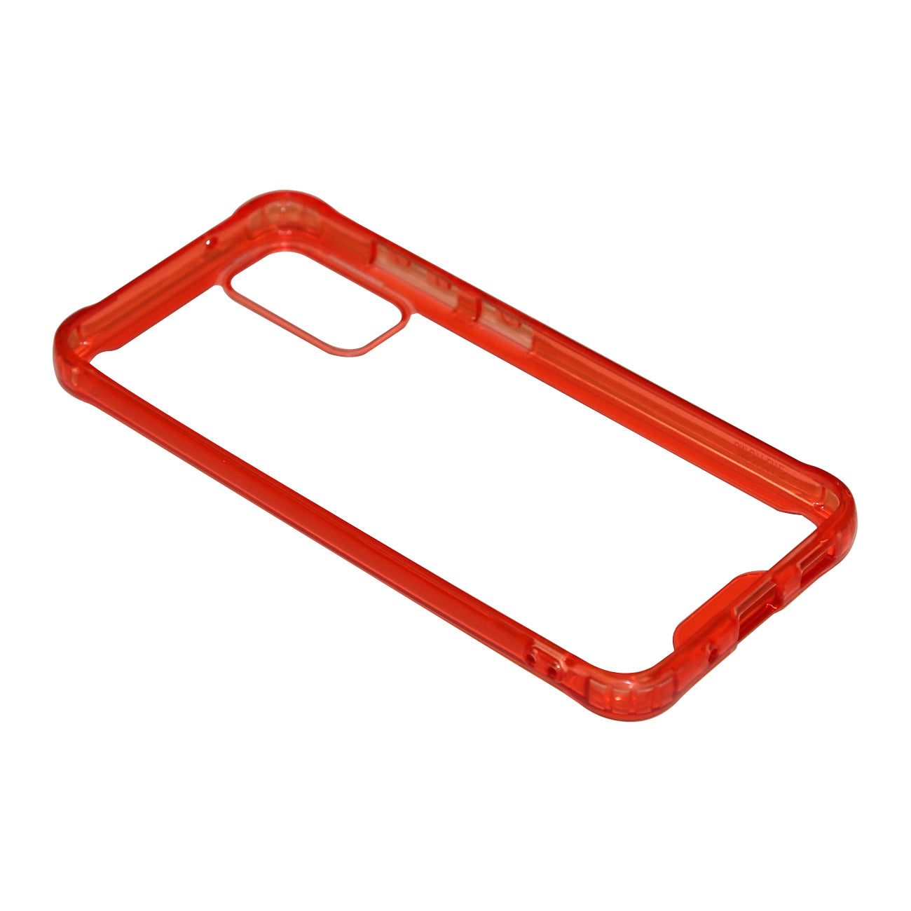 Reiko Samsung S20 High quality Tpu Bumper and Clarity PC Case In Red