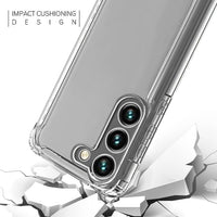 Reiko High Quality 2X Clean PC and TPU Bumper Case In Clear For Samsung Galaxy GALAXY S23