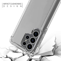 Reiko High Quality 2X Clean PC and TPU Bumper Case In Clear For Samsung GALAXY S23  ULTRA