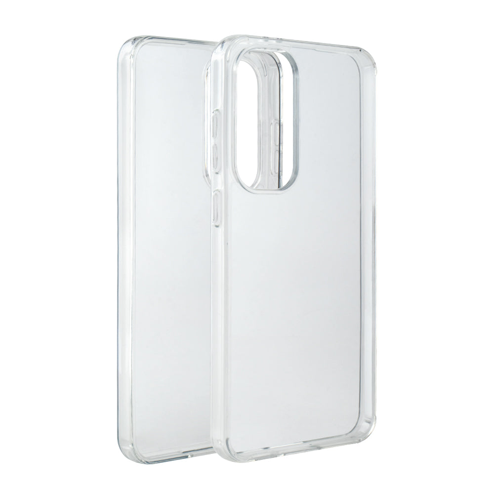 Reiko High Quality 2X Clean PC and TPU Bumper Case In Clear For Samsung Galaxy S24 FE