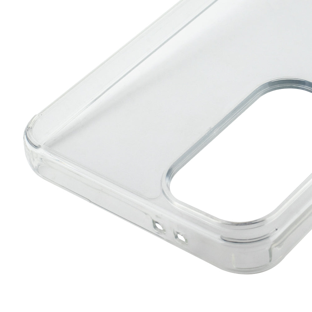 Reiko High Quality 2X Clean PC and TPU Bumper Case In Clear For Samsung Galaxy S24 FE