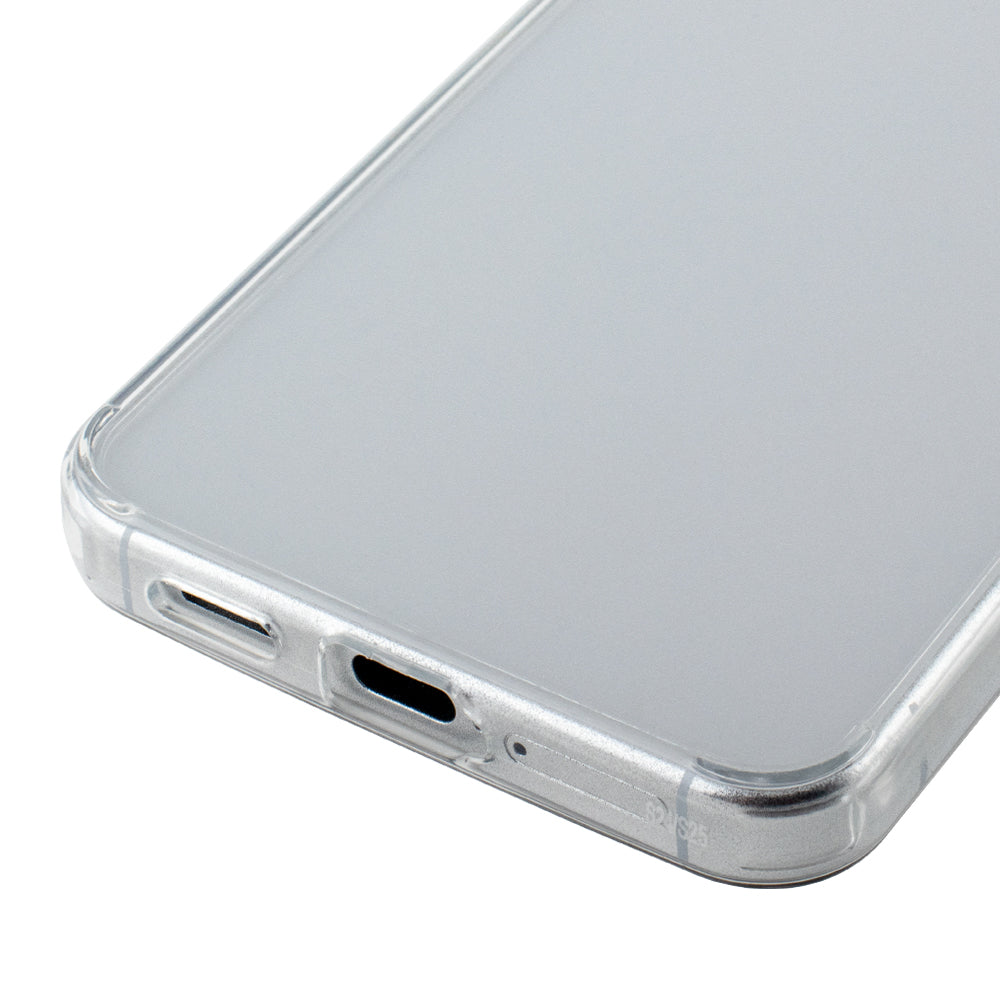 Reiko High Quality 2X Clean PC and TPU Bumper Case In Clear For Samsung Galaxy S25