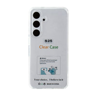 Reiko High Quality 2X Clean PC and TPU Bumper Case In Clear For Samsung Galaxy S25