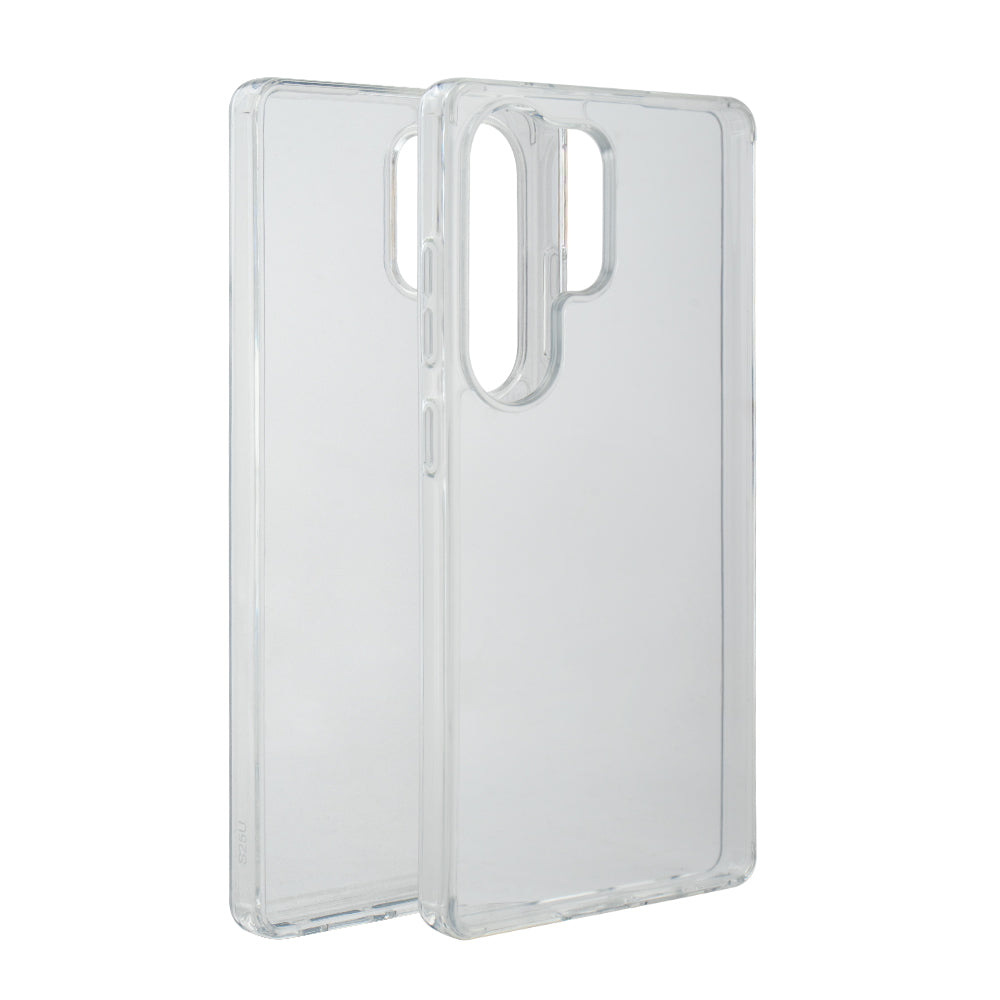 Reiko High Quality 2X Clean PC and TPU Bumper Case In Clear For Samsung Galaxy S25 ULTRA