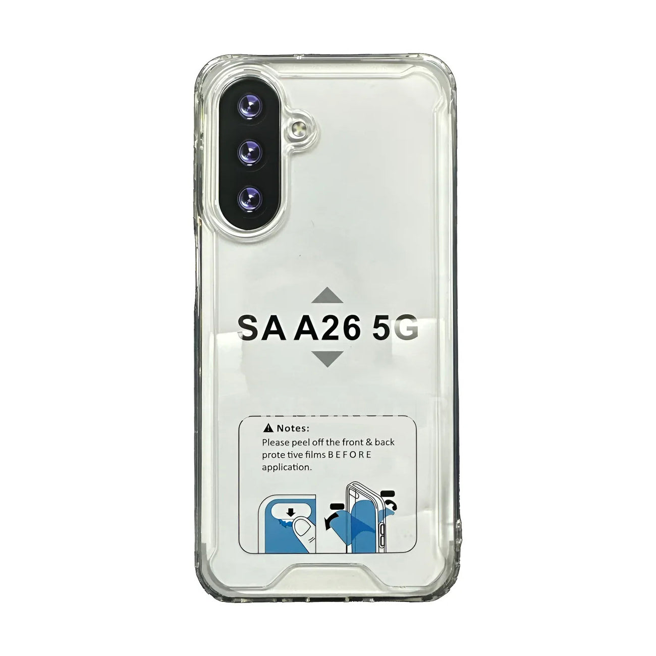 Reiko High Quality 2X Clean PC and TPU Bumper Case In Clear
