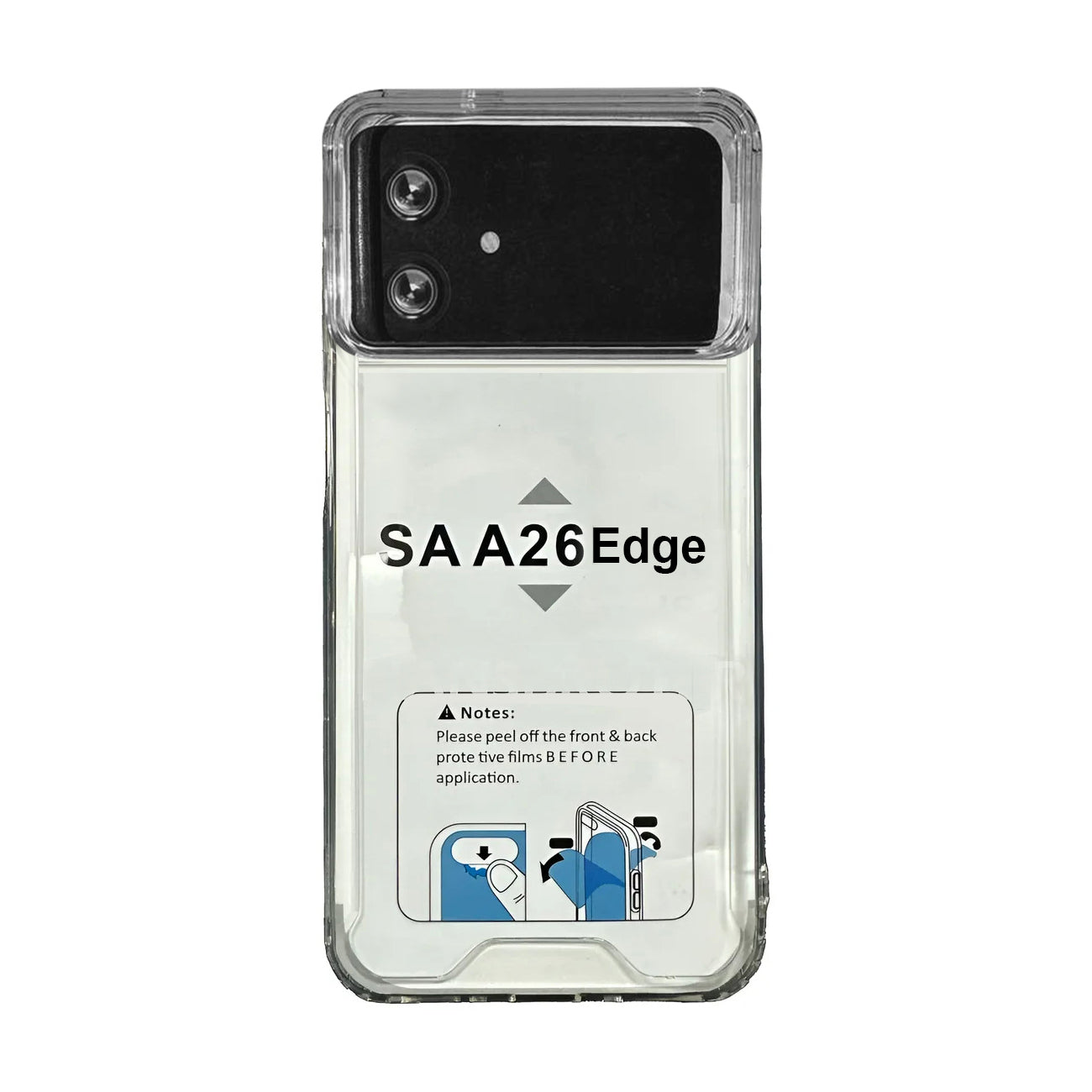 Reiko High Quality 2X Clean PC and TPU Bumper Case In Clear