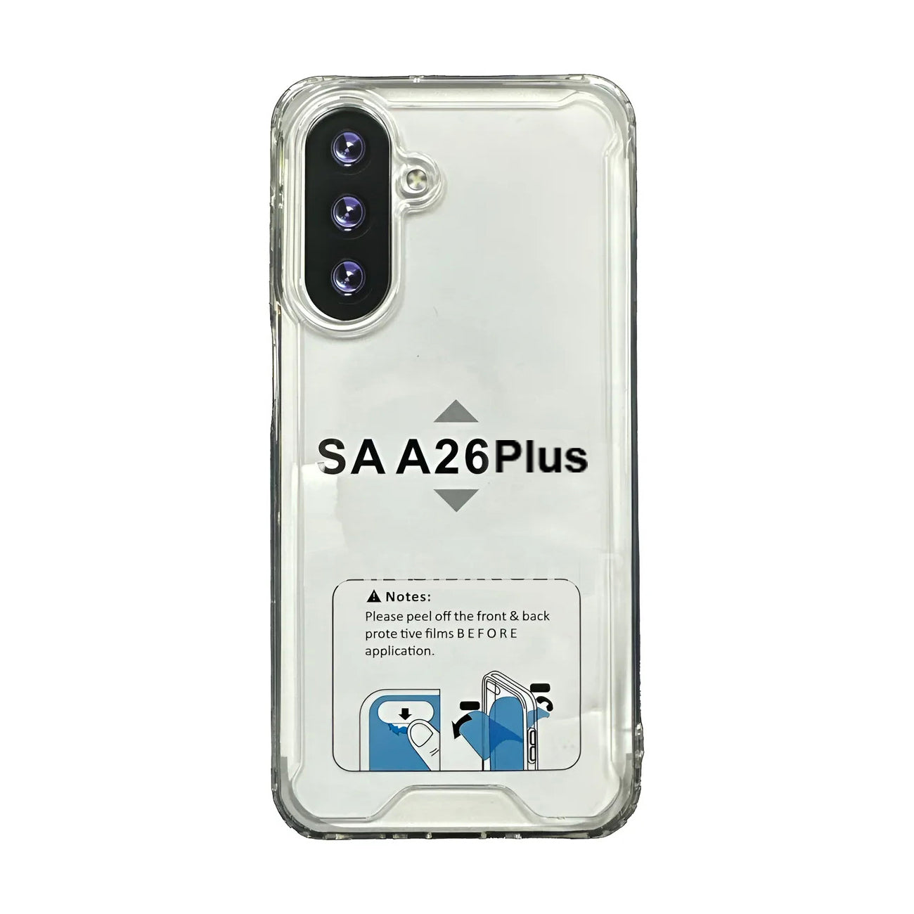 Reiko High Quality 2X Clean PC and TPU Bumper Case In Clear