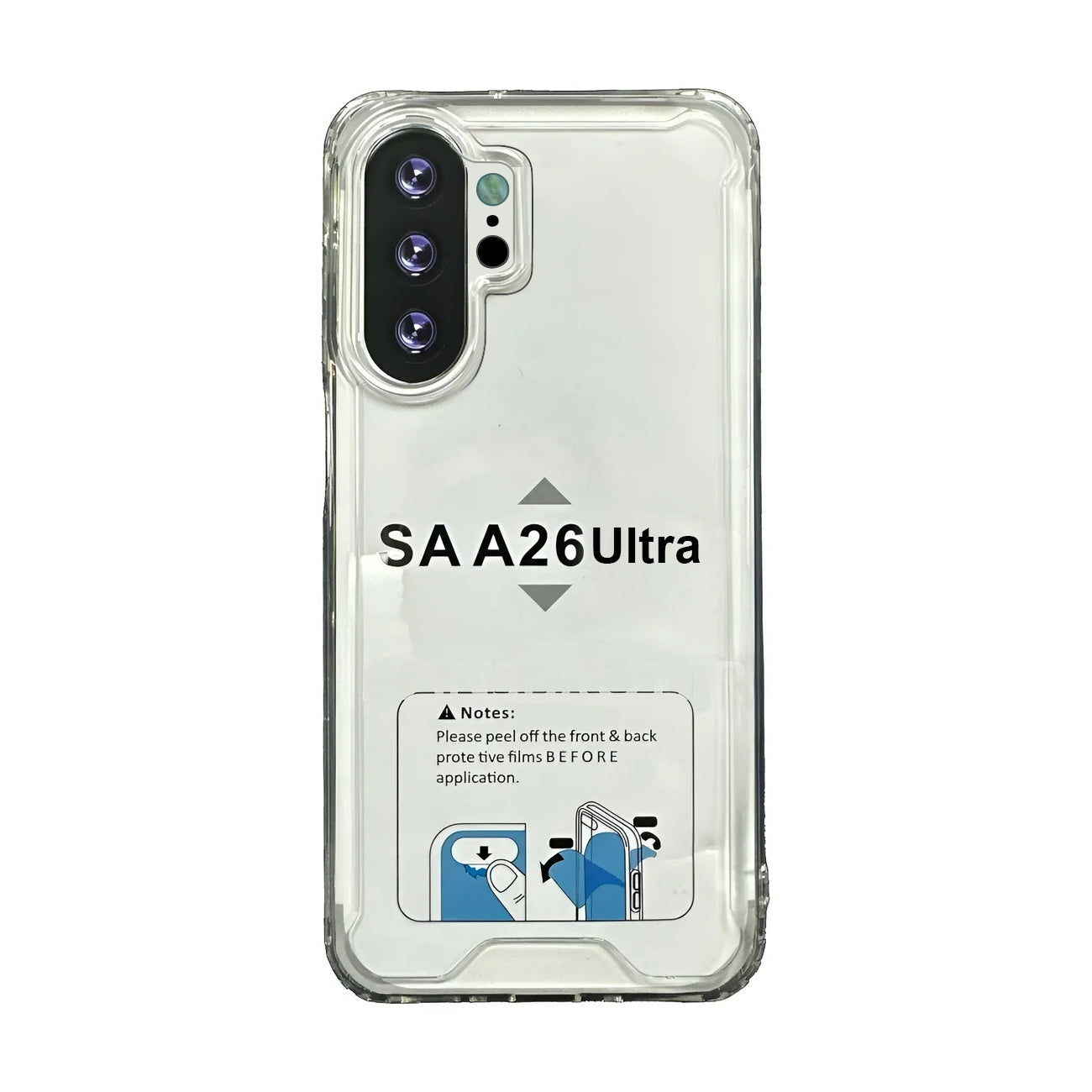 Reiko High Quality 2X Clean PC and TPU Bumper Case In Clear