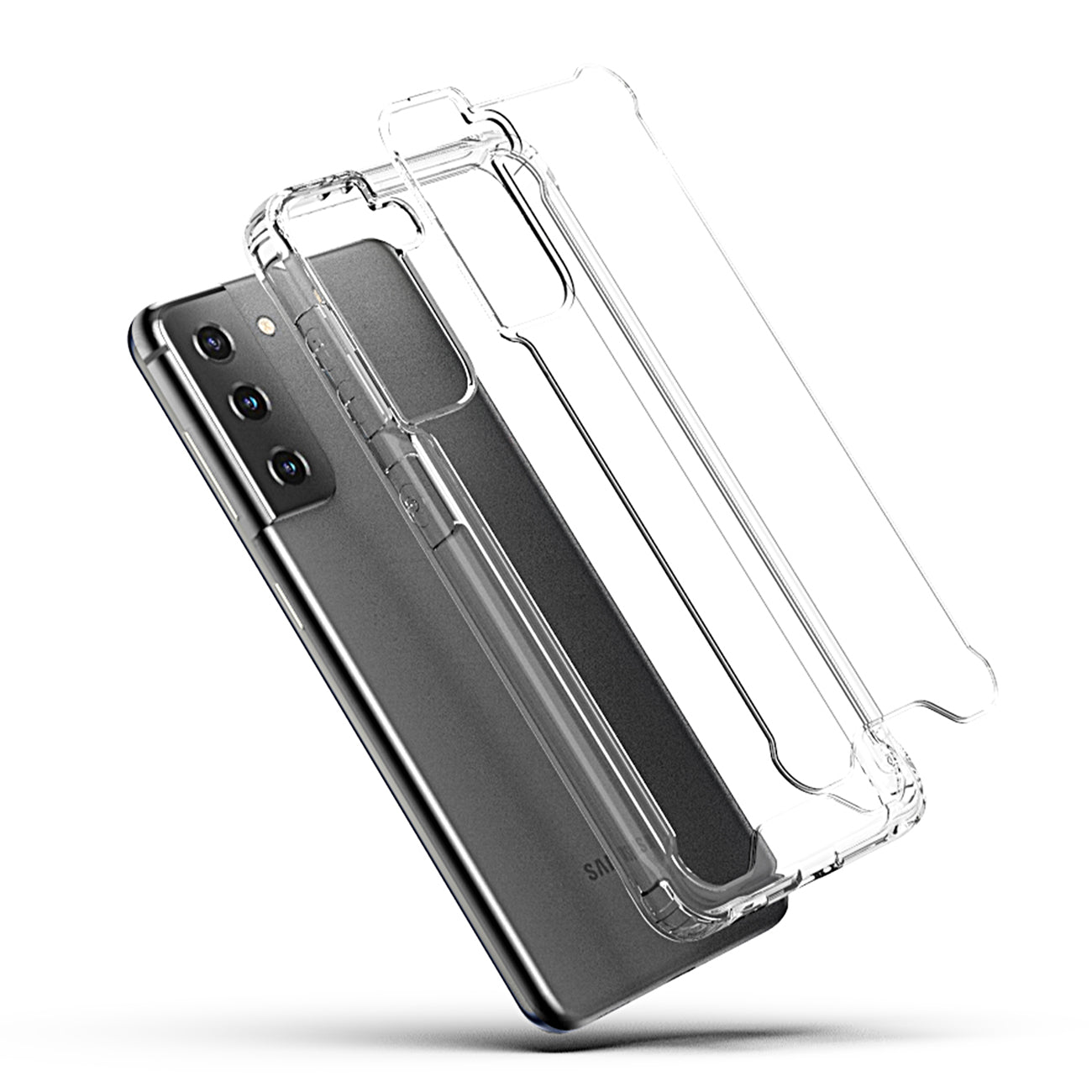 High quality TPU Bumper and Clarity PC Case For SAMSUNG GALAXY S21/S30 In Clear