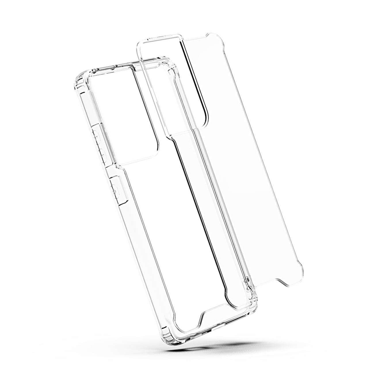 High quality TPU Bumper and Clarity PC Case For SAMSUNG GALAXY S21/S30 ULTRA In Clear