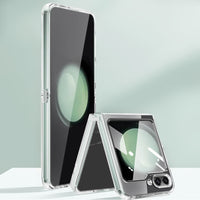 High Quality 2X Clean PC and TPU Bumper Case In Clear For Samsung Z Flip 5